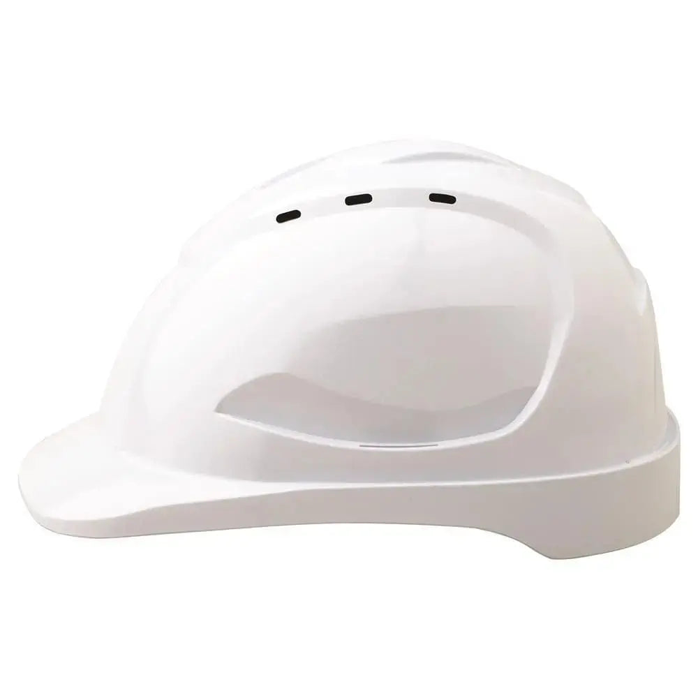 Pro Choice Hard Hat Vented 6 Point Push Lock Harness - HHV9 PPE Pro Choice WHITE